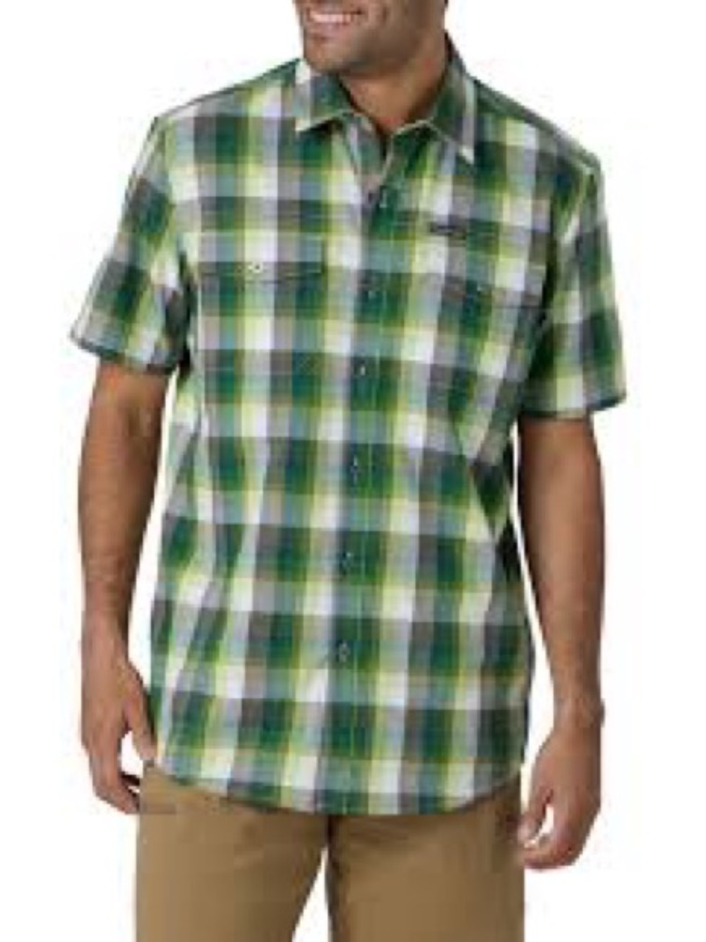 Wrangler Men’s Outdoor Short Sleeve Utility Shirt with Moisture Wicking